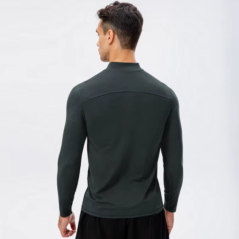  Half-Zipper Slim-Fit  Sweatshirt 